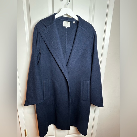 Vince Jackets & Blazers - Vince Deep Blue hooded Coat